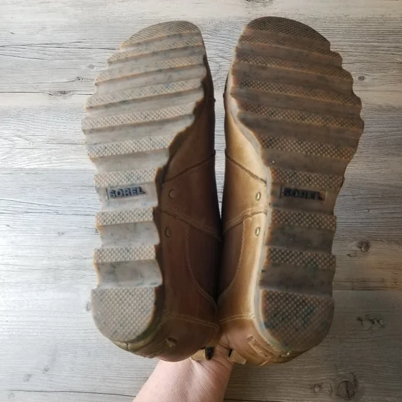 Sorel lea wedge elk curry deals